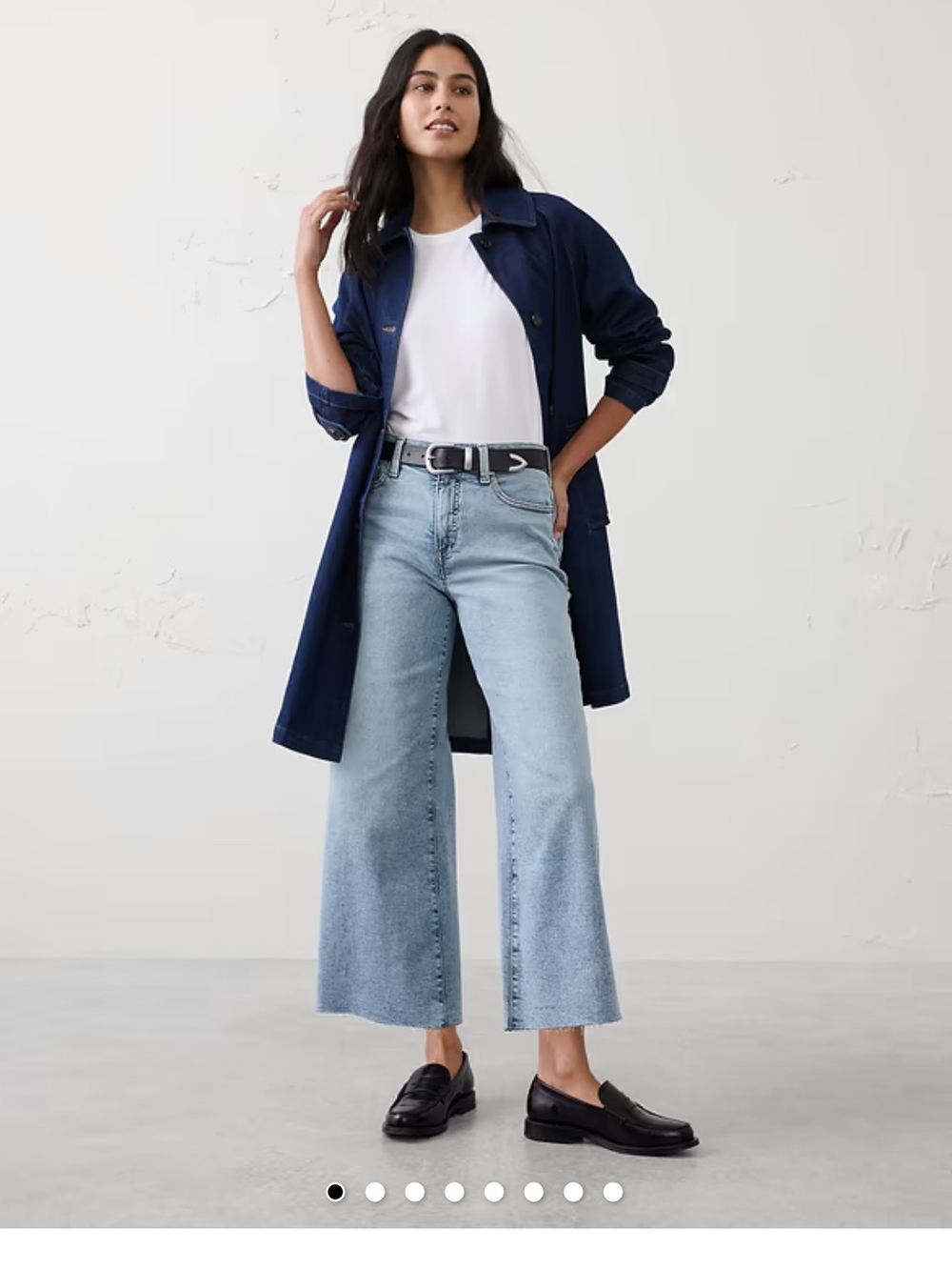 Banana Republic Light Blue Wide-Leg Jeans